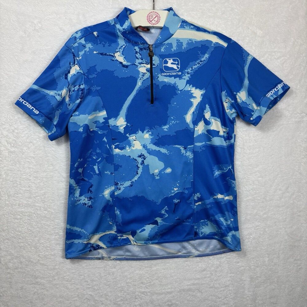 Giordana Cycling Jersey Blue - Made in Italy No Size Measurements In Pics